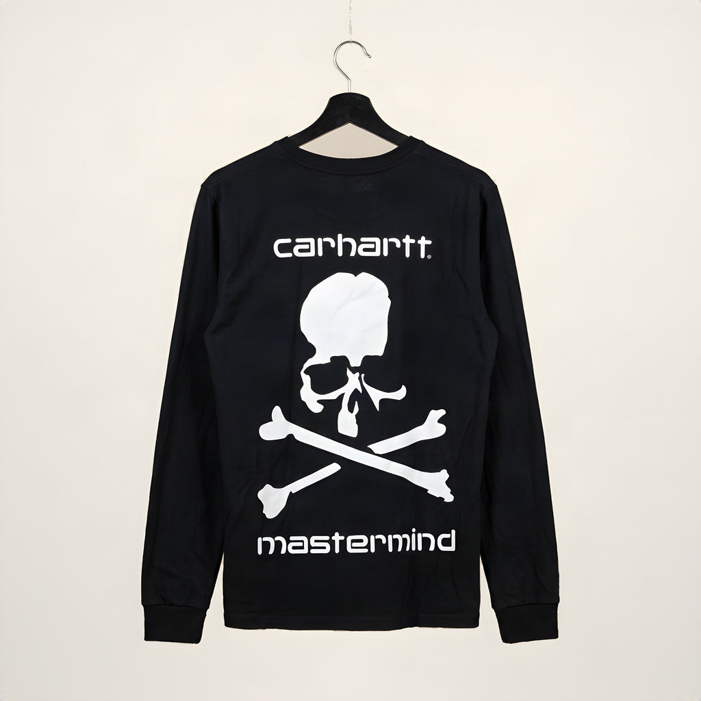 Carhartt WIP x mastermind JAPAN long sleeve tee, back skull print
