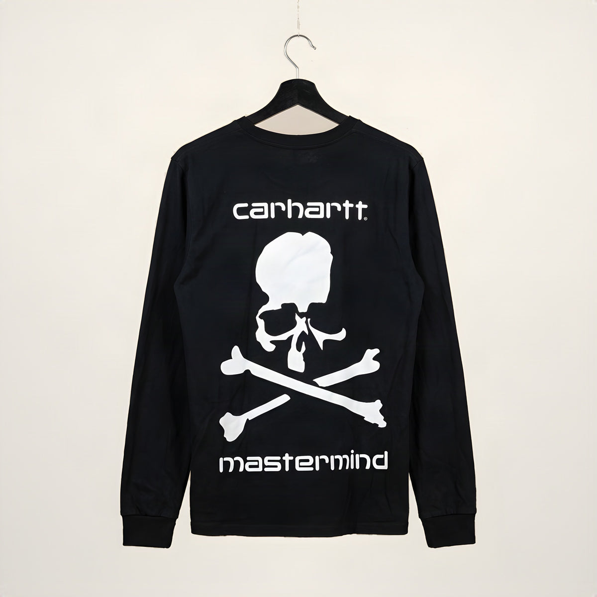 Carhartt WIP x mastermind JAPAN long sleeve tee, back skull print