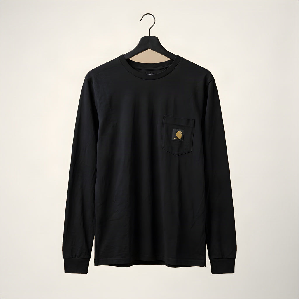 Carhartt WIP x mastermind JAPAN long sleeve pocket tee, front