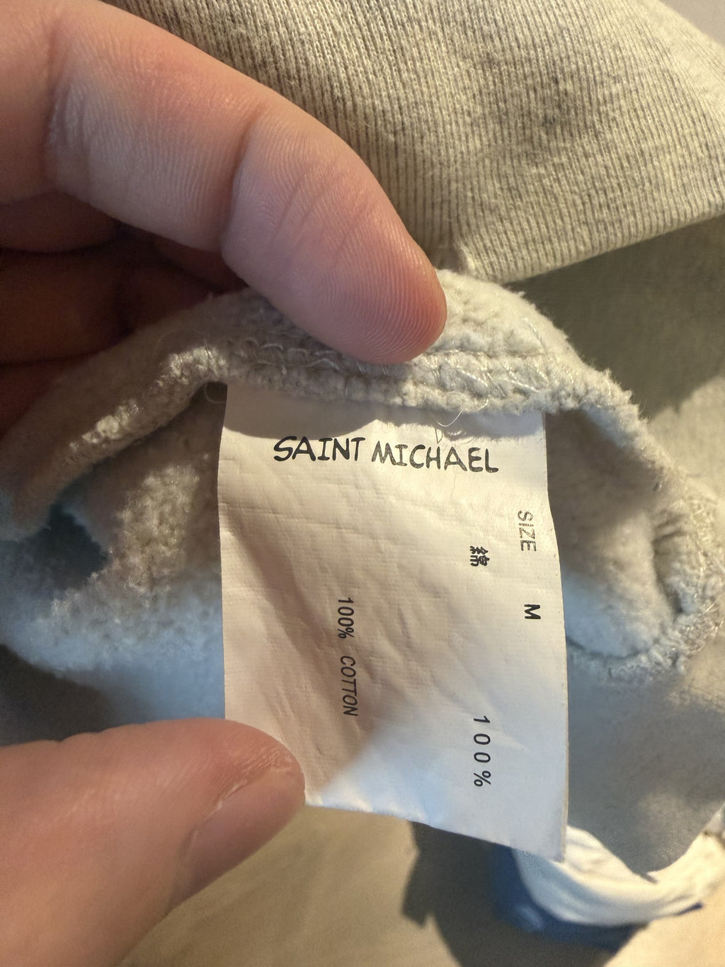Saint Michael care label, 100% cotton