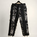 Salute black bandana paisley patchwork jeans, front