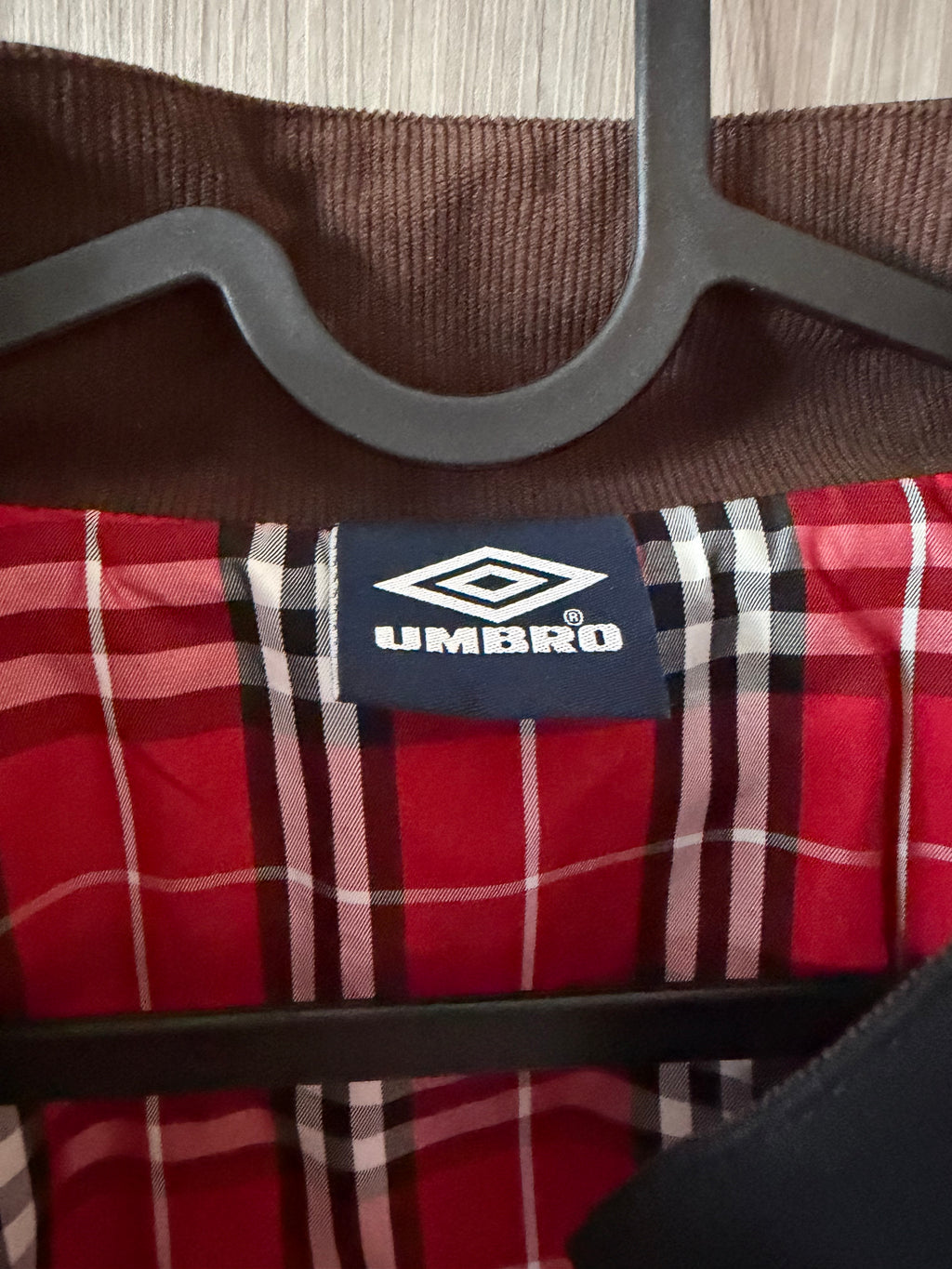 Umbro x FREAK'S STORE — Plaid-Lined Track Jacket (Size XL)