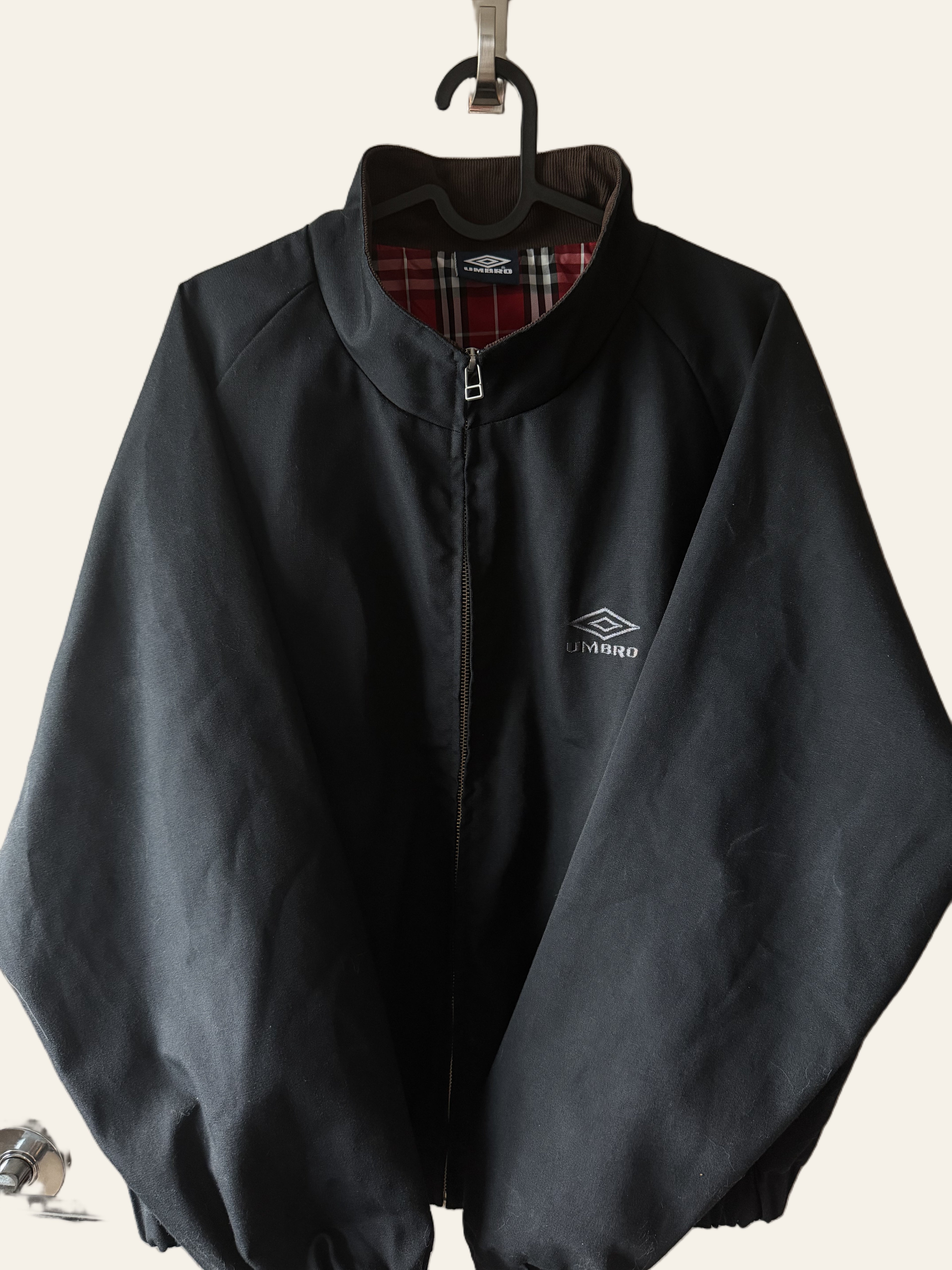 Umbro x FREAK'S STORE — Plaid-Lined Track Jacket (Size XL)