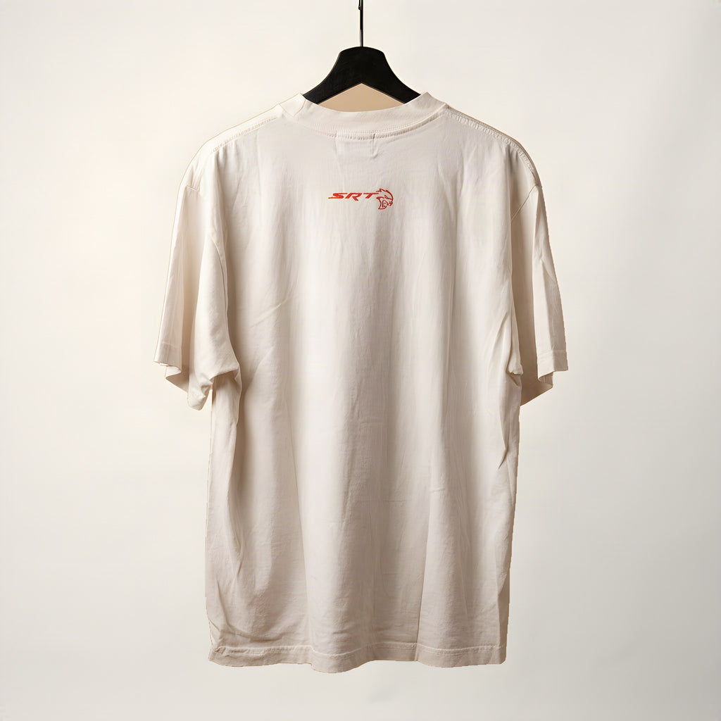 Warren Lotas Hellcat tee, back SRT Hellcat print